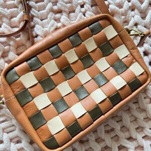Madewell Woven Leather Crossbody Bag